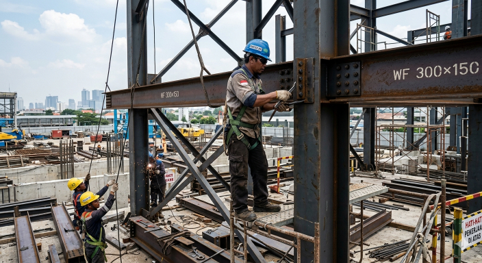 MENGAPA BESI WF ITU PENTING? MEMAHAMI TULANG PUNGGUNG BANGUNAN KITA