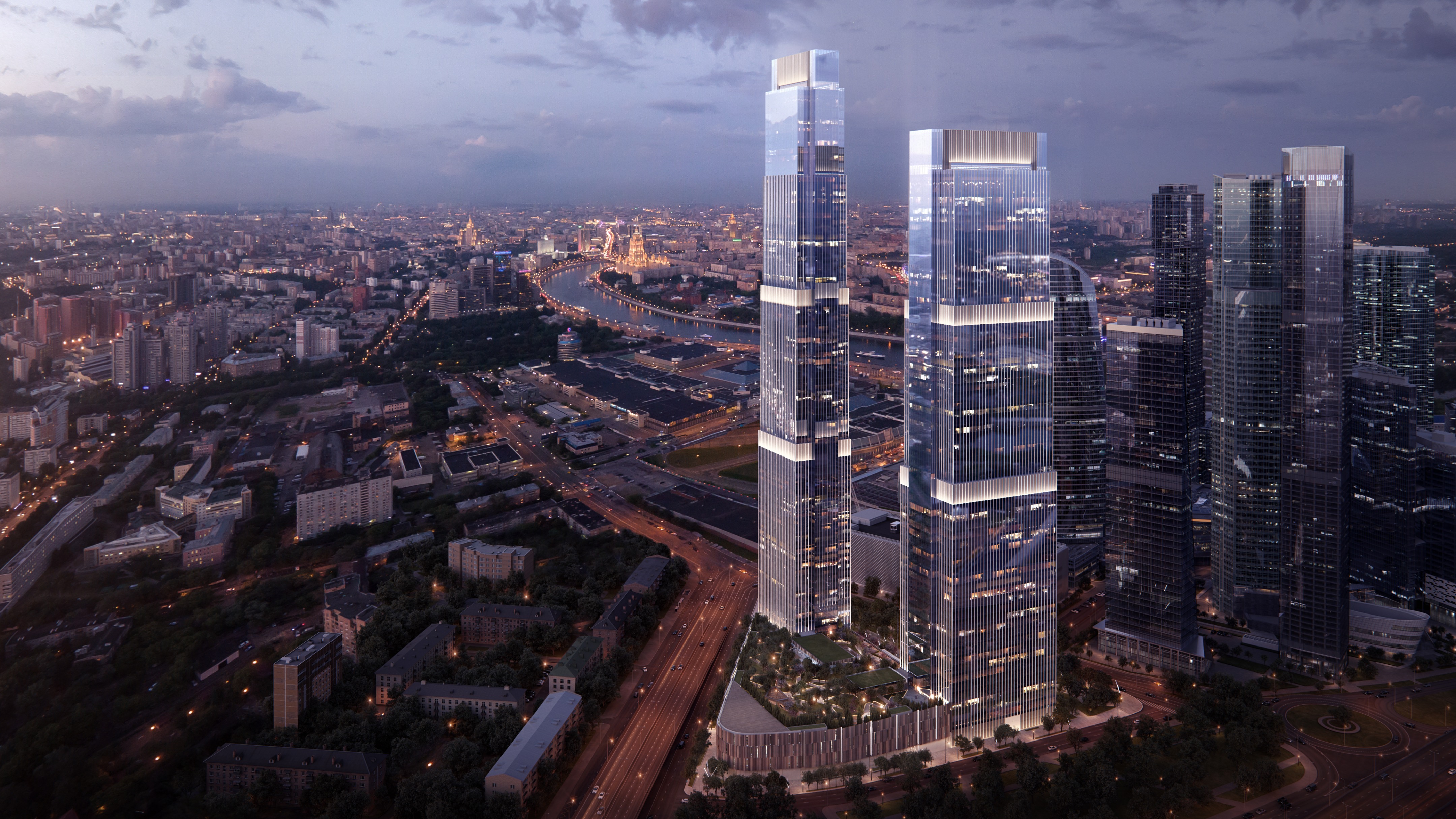 NEVA TOWERS: KOMPLEKS HUNIAN & PERKANTORAN IKONIK DI MOSCOW-CITY