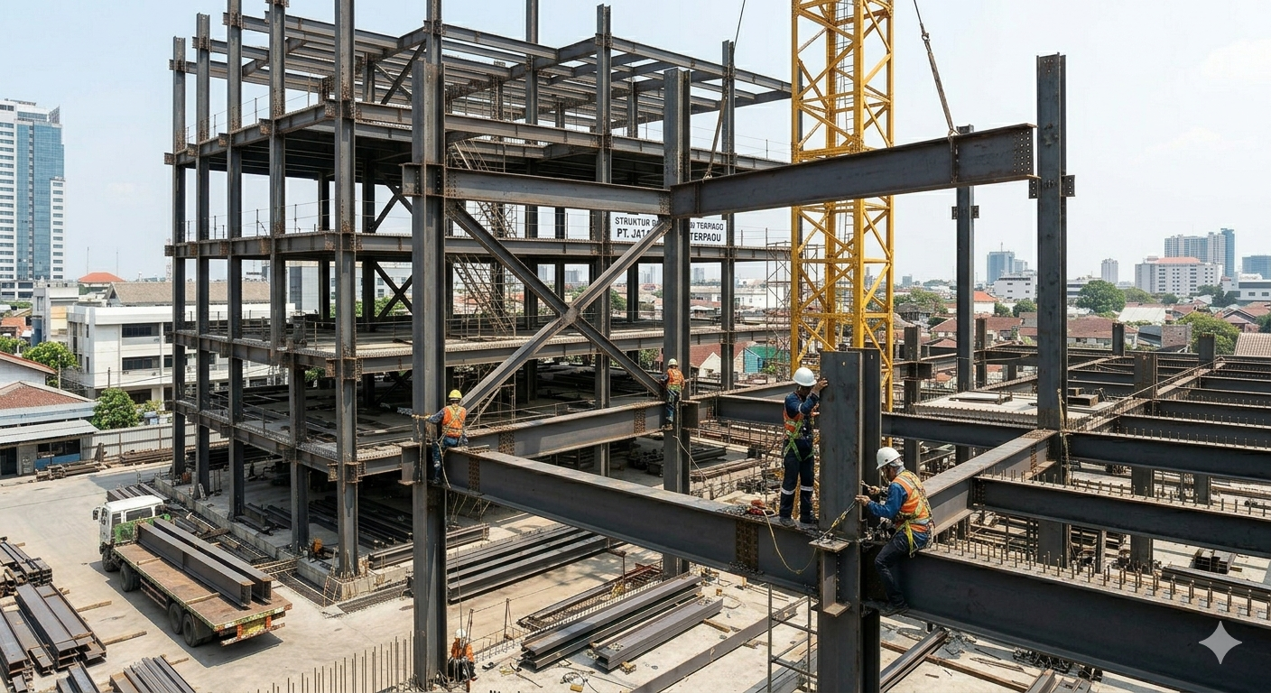 PERAN BESI WF DALAM STRUKTUR RANGKA BAJA (TRUSS)